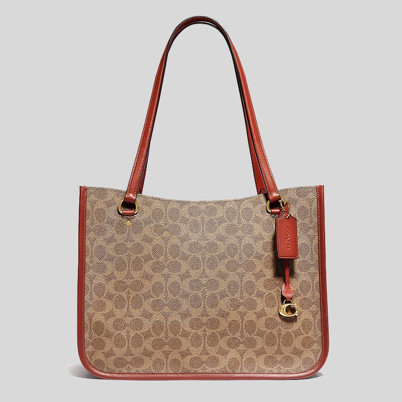 Coach Tyler Carryall In Signature Canvas Tan Rust C2591 Shopee Singapore