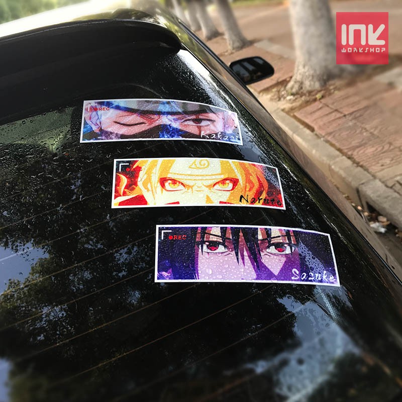 E Naruto Anime Cartoon Stickers Car Decoration Reflective