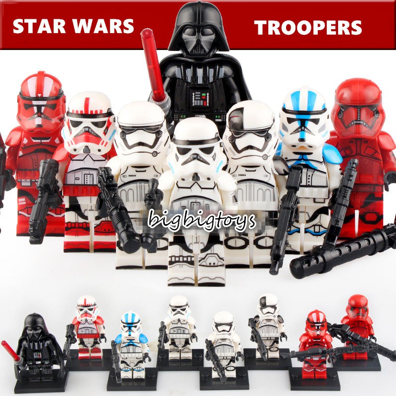 8pcs Set Star Wars Lego Toys Minifigures Troopers Darth Vader Sith Trooper Kt1034 Shopee Singapore