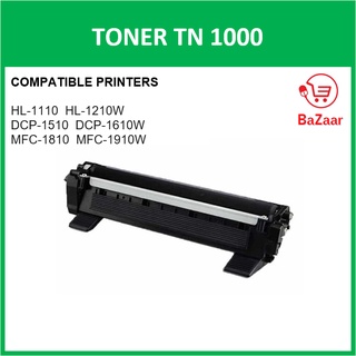 Compatible Brother TN1000 TN-1000 HIGH YIELD Laser Toner Cartridge Printer DCP1510 DCP1610W MFC1810 1000