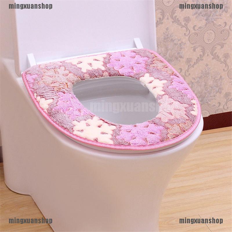 Sticky Toilet Mat Soft Warm Seat, Toilet Seat Warmer Cover