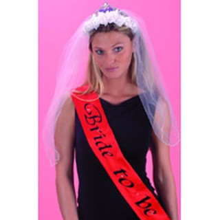 red bride to be sash