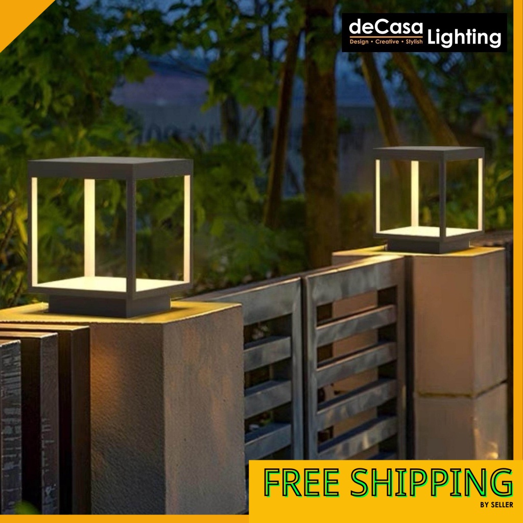 250MM / 350MM Outdoor Modern Led Pillar Light House Lighting Gate