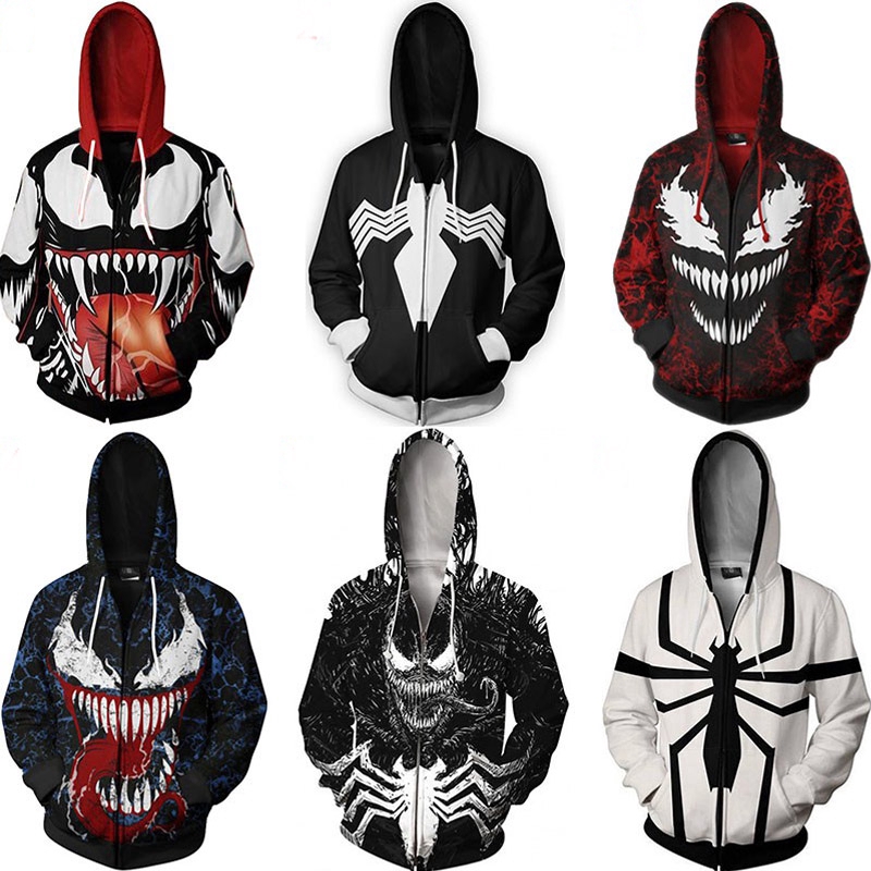 venom zipper hoodie