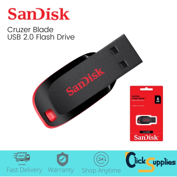 SanDisk Thumbdrive USB Flash Drive USB 2.0 Cruzer Blade 8GB 32GB 64GB