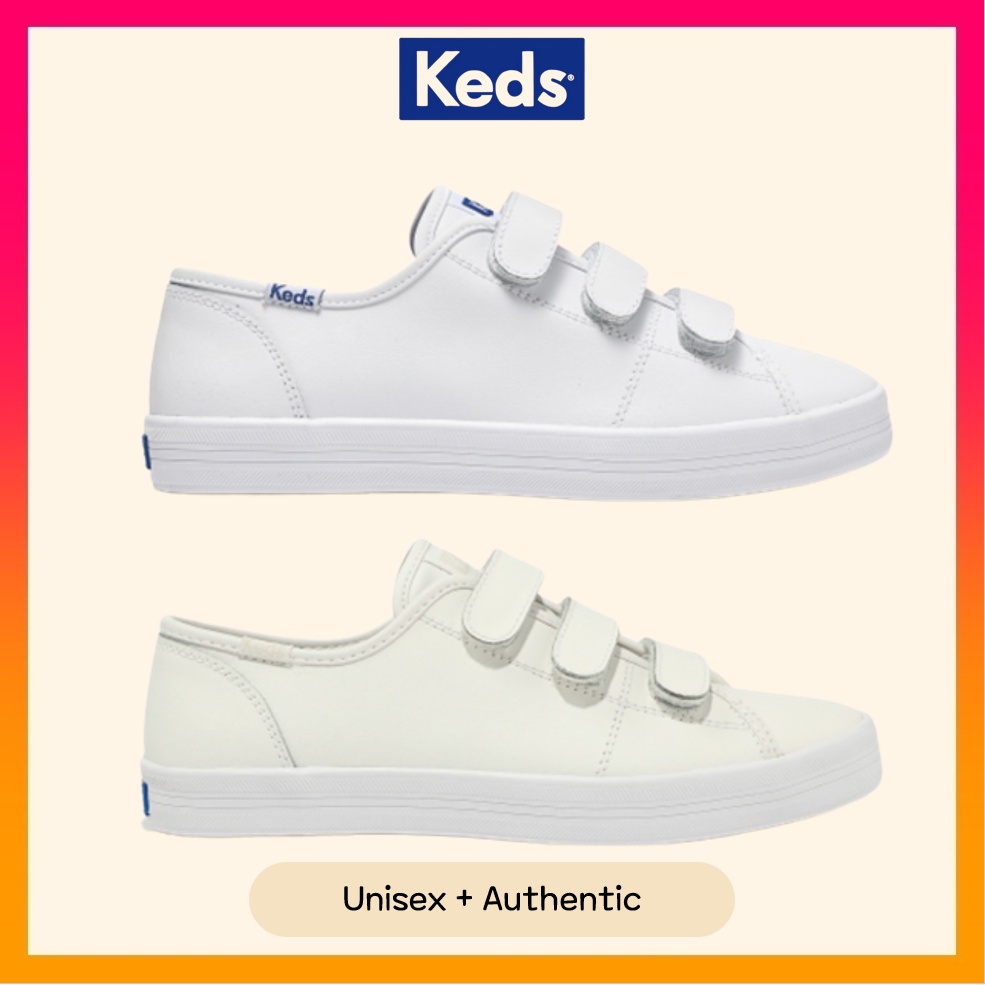 KEDS Unisex Kickstart Leather Velcro Shopee Singapore