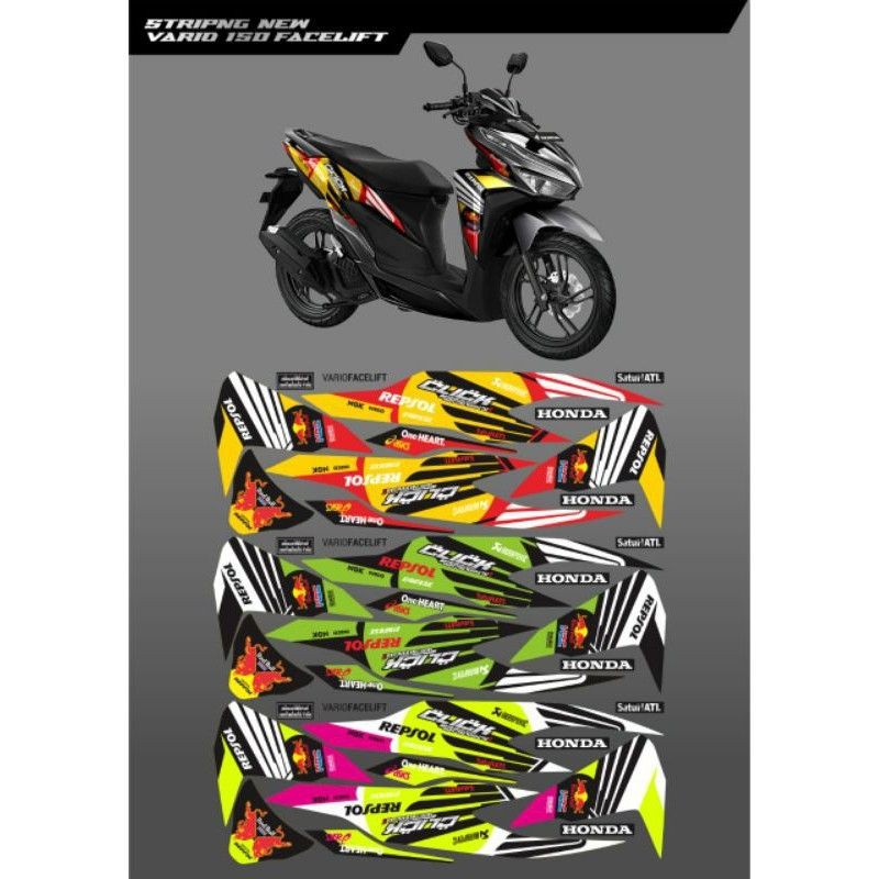 New Vario 150 Printing Stickers Striing Shopee Singapore