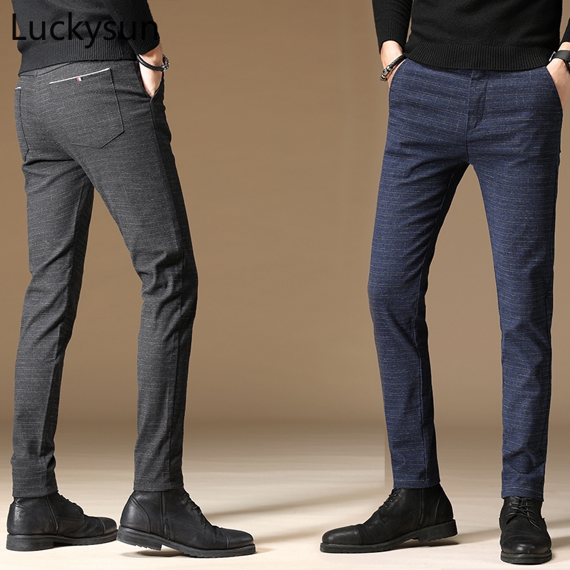 [Ready Stock] Men Elastic Band Casual Pants Seluar Lelaki Fashion ...