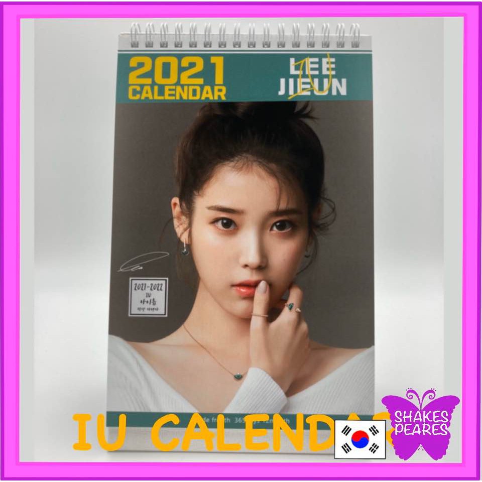 Iu Academic Calendar 2022 Kpop Top Singer Iu Lee Ji Eun Desk Calendar 2021 2022 Calendar From Korea K  Pop Iu Photo Desk Calendar 2021 2022 15*24Cm Standing Spiral Bound Desk Calendar  Iu Goods Lee Ji