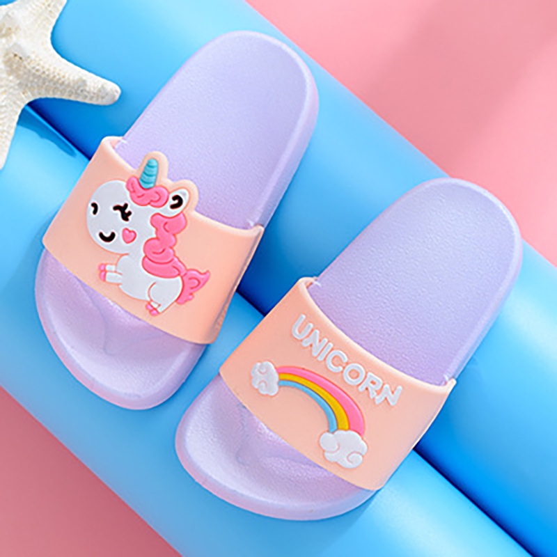 rainbow slippers girl