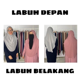 Image of thu nhỏ [Shop Malaysia] luvla tudung sarung instant chiffon lustia size l xl shawl raya instant premium murah labuh muslimah #7