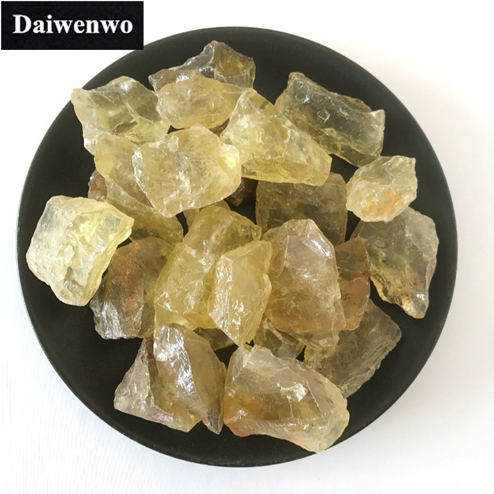 Yellow Crystal Quartz Natural Stone Gravel Fish Tank Rock Planting Diy Crafts Shopee Singapore