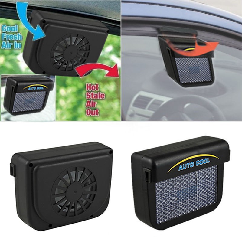 J20.3W Universal Solar Powered Auto Car Window Cooler Ventilation Fan