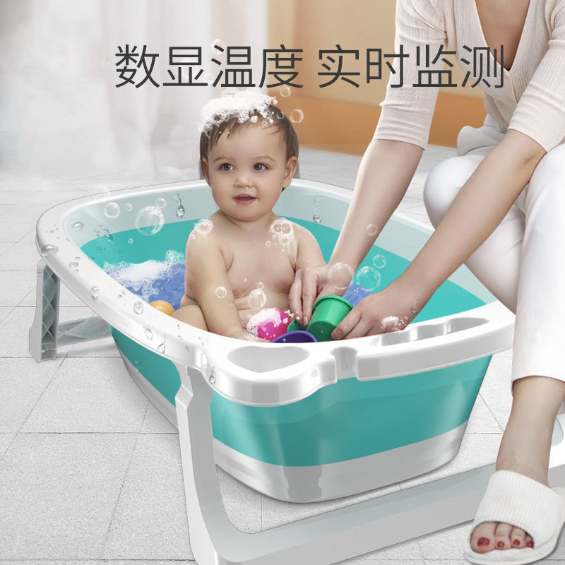 Ready Stockchildren S Foldable Bathtub Baby Can Sit And Lie In The Bathtub And Swim Children S Household Bathtub Baby Can Be Enlarged Shopee Singapore