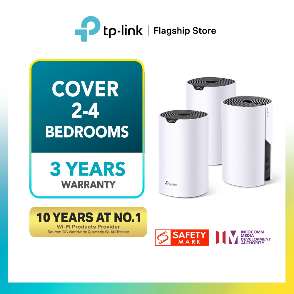 TP LINK Deco S4 3 pack AC1200 Dual Band Whole Home Mesh WiFi System