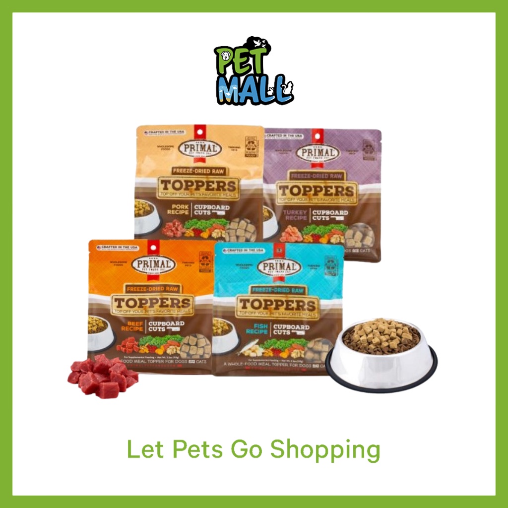 Primal Freeze Dried Raw Toppers For Dogs & Cats Cupboard Cuts (4