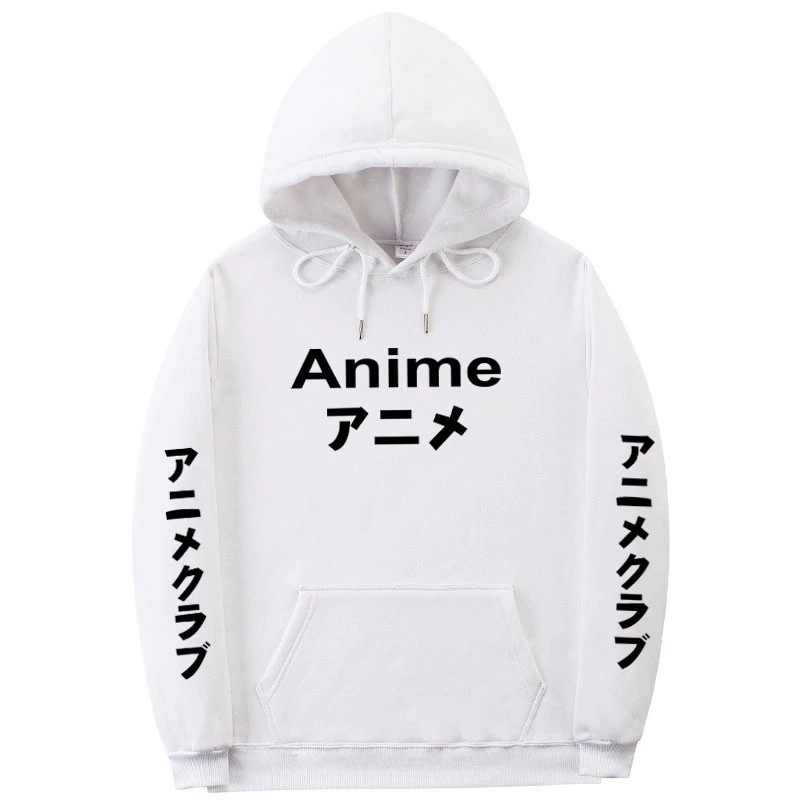 anime hoodie japanese streetwear cartoon printing harajuku sweatshirt anime  club