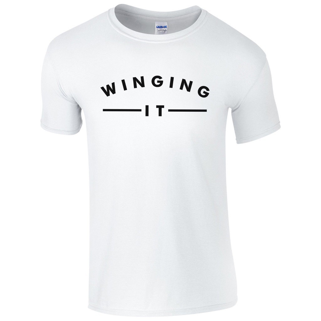 WINGING IT Ladies and Unisex T-shirt top Celeb Inspired Casual Fashion Slogan 