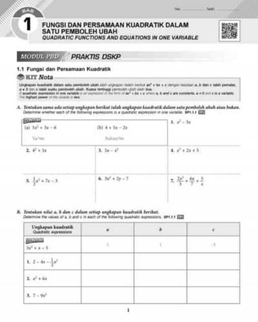 A Matematic Formula Module Dual Language Shopee Singapore