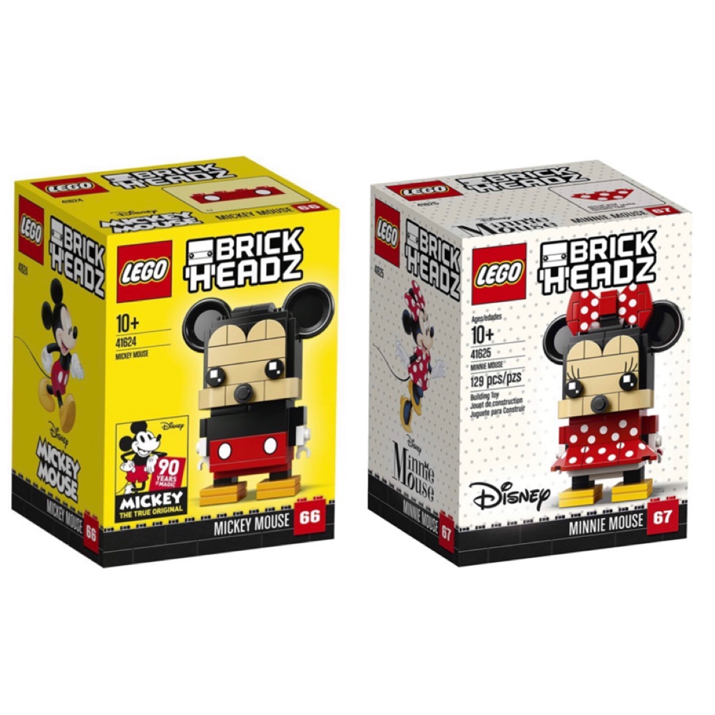 brickheadz mickey minnie