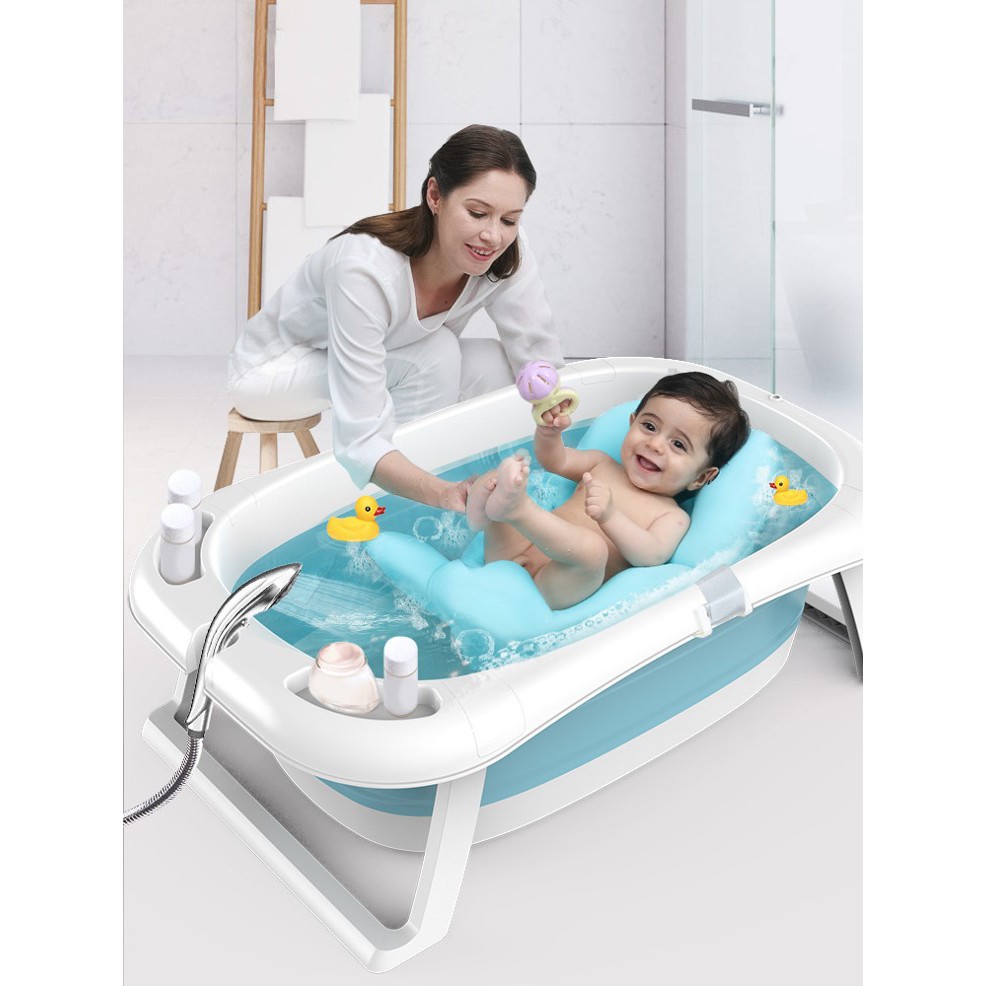 Foldable Baby Bathtub Portable Kids Collapsible Bath Tub ...