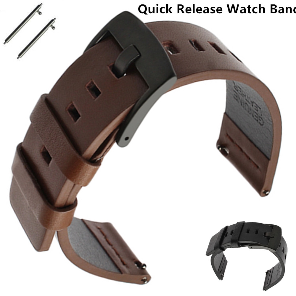 22mm Watch Strap For Samsung Gear S3 Frontier Classic Galaxy Watch 46mm Band Leather Smart Watchband Shopee Singapore