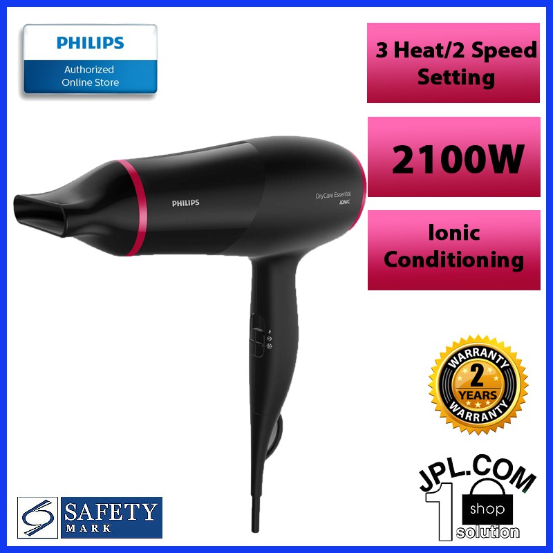 Philips DryCare Essential Energy Efficient Hair Dryer BHD029/03 Shopee Singapore