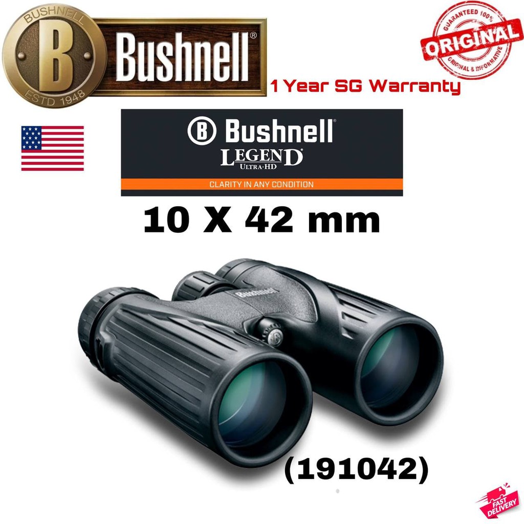 Bushnell 10x42 Legend Ultra HD Binocular [191042] (SG Ready Stock)(1