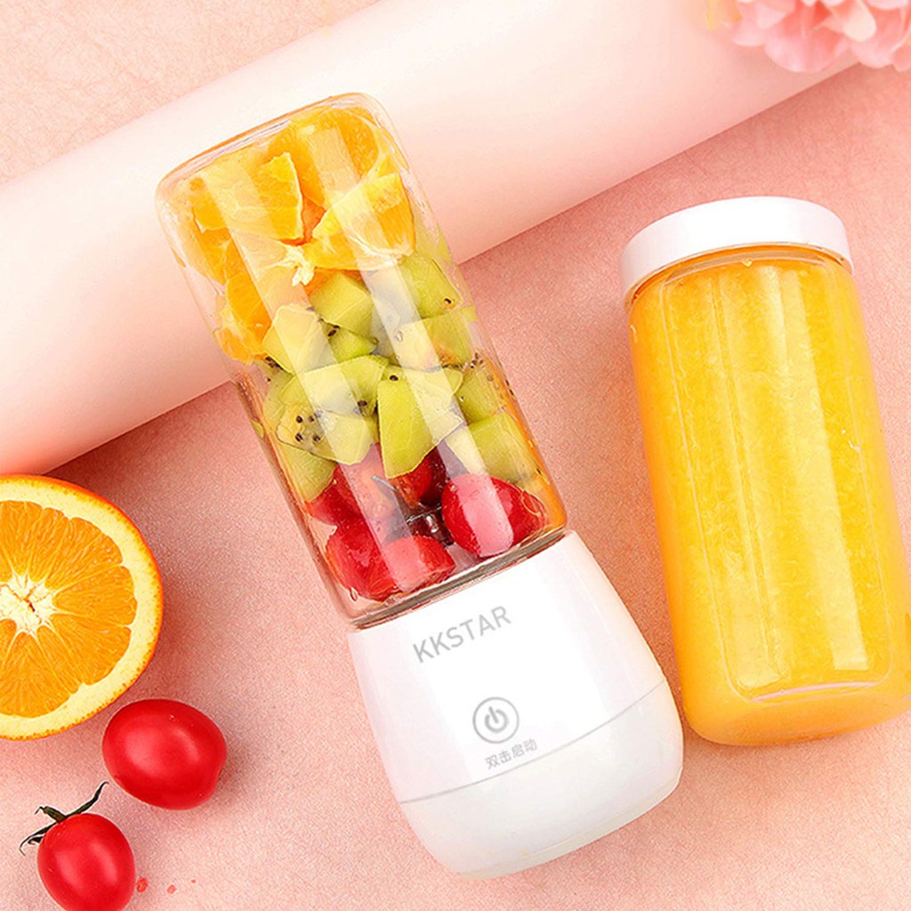 450ML Portable Blender Multifunction Juicer 6 Blade Mini Juice Cup Household Food Soymilk Fruit