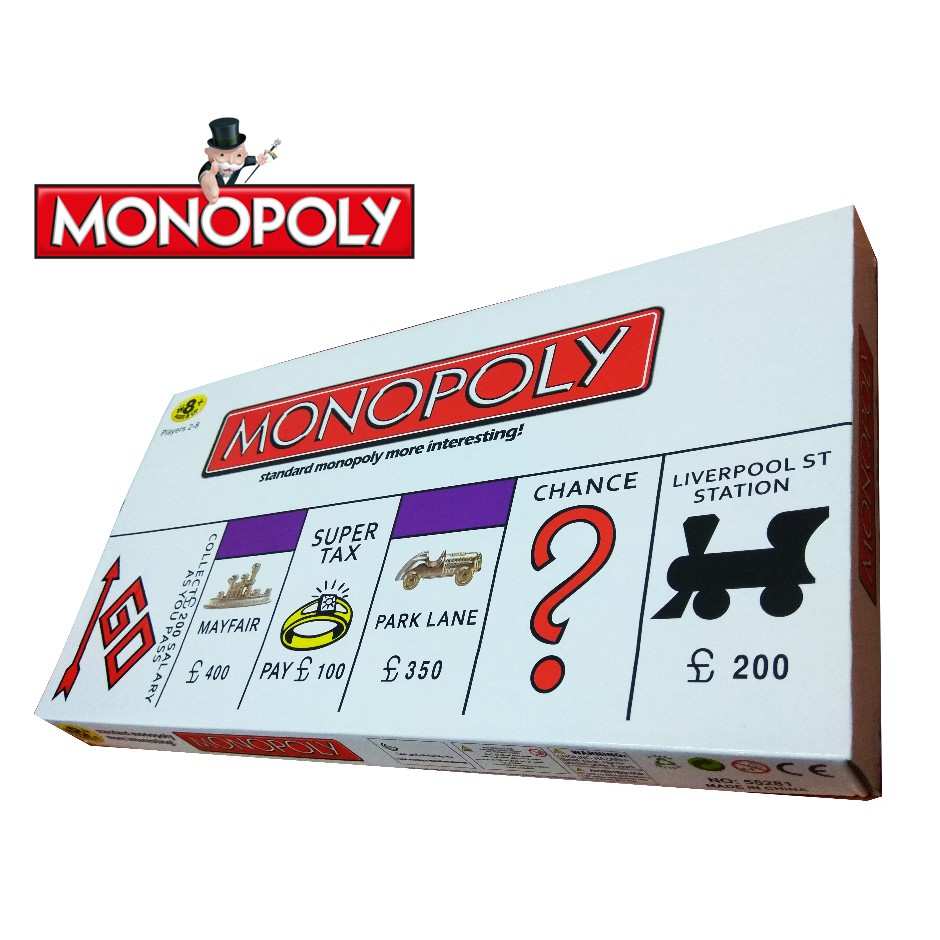 Monopoly Classic Standard Property Trading Board Game Permainan Papan Monopoly Klasik Family Friends Party Game Shopee Singapore
