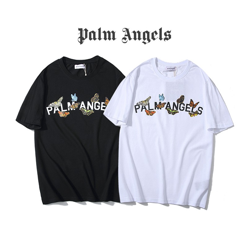 t shirt palm angels butterfly