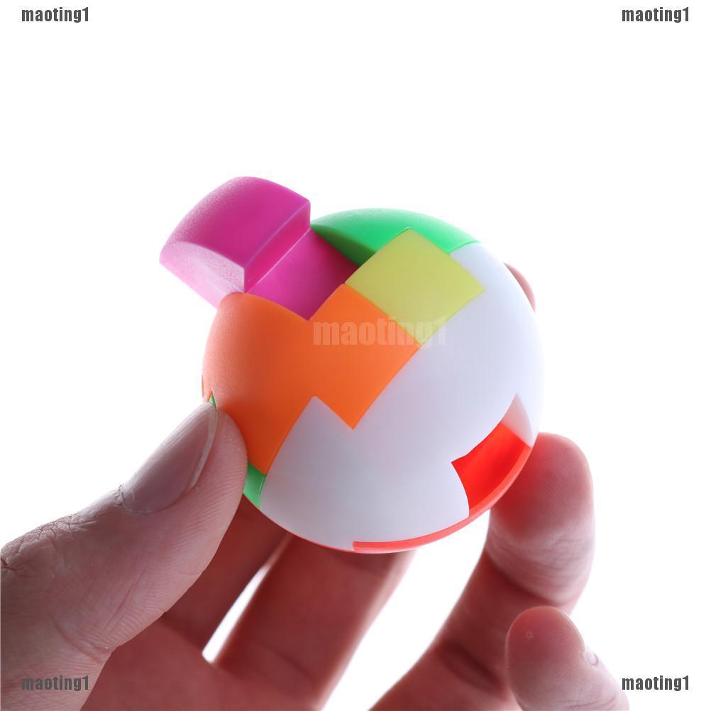 Intelligence Colorful Puzzle Assembly Balls Kids Game Funny Educational