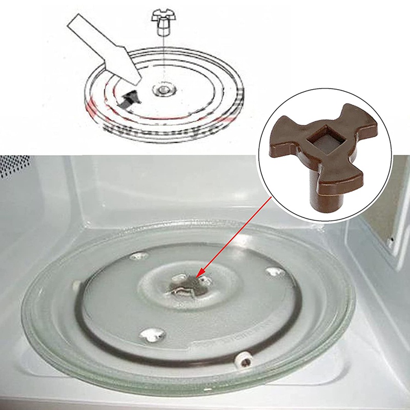 Microwave Turntable Coupler,Microwave Oven Roller Guide Support, Microwave Oven Rotary Core