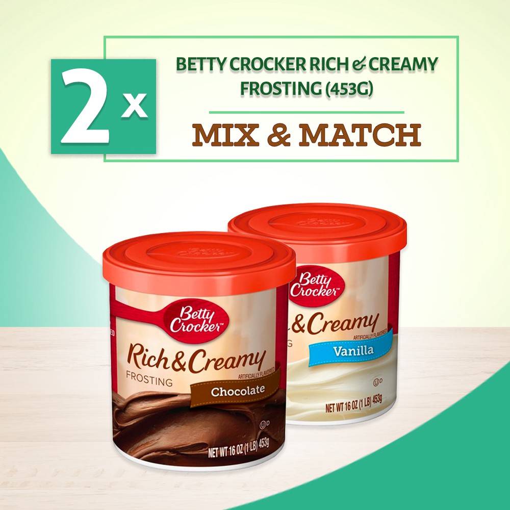 [Bundle of 2] Betty Crocker Rich and Creamy (Vanilla/Chocolate