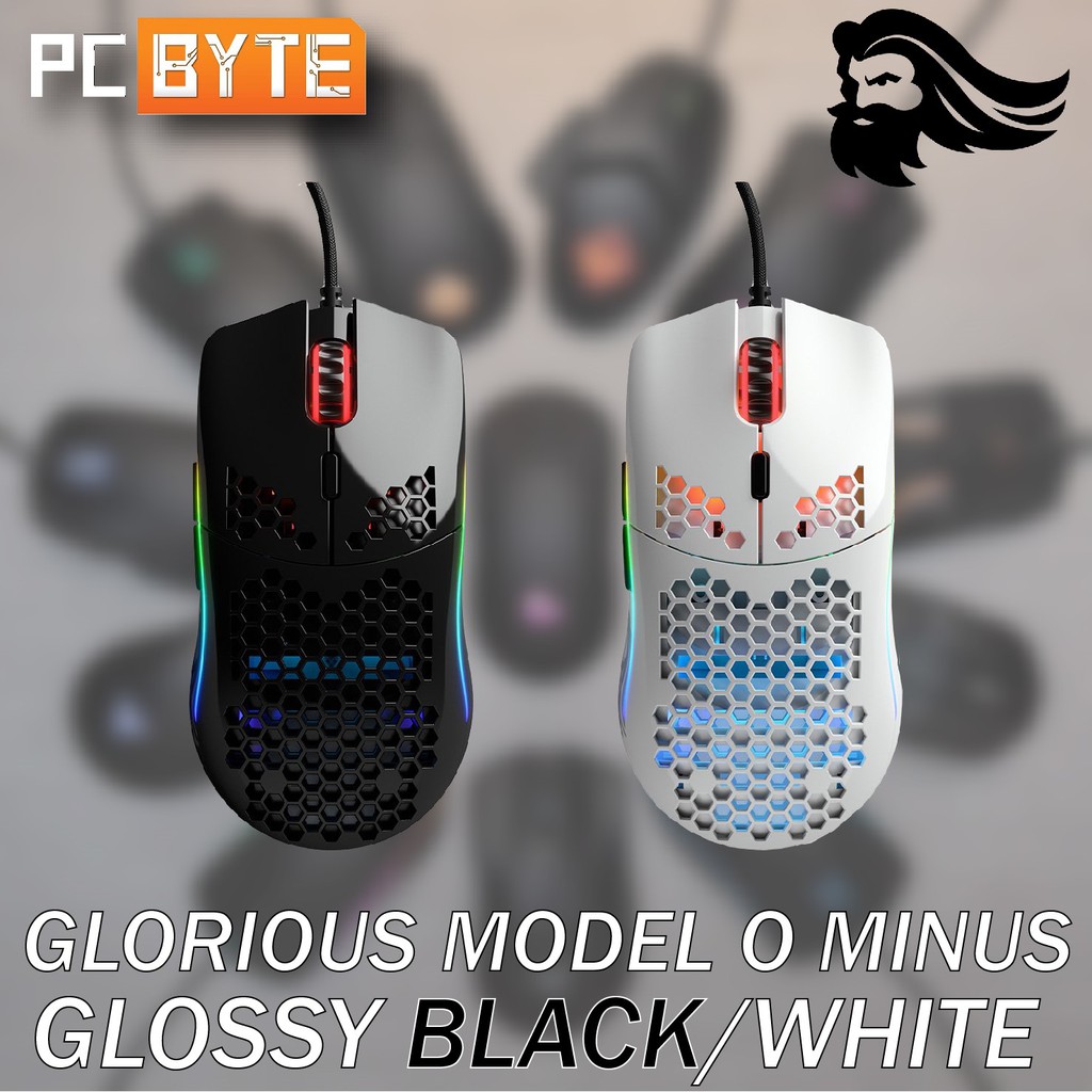 Glorious Model O Minus Glossy Black White Lightweight Gaming Mouse Shopee Singapore