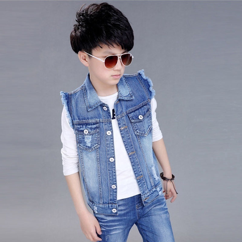 jean vest kids