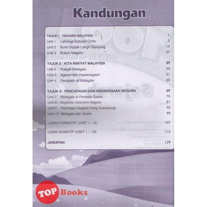 Topbooks Pan Asia Smart 1001 Bank Soalan Kssr Sejarah Tahun 6 Shopee Singapore