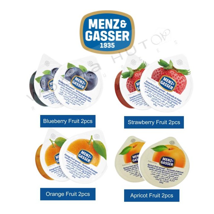 Shop Malaysia Menz Gasser Classic Snap Squeeze Breakfast Assorted Mini Fruit Jam 12pcs X 14g Shopee Singapore