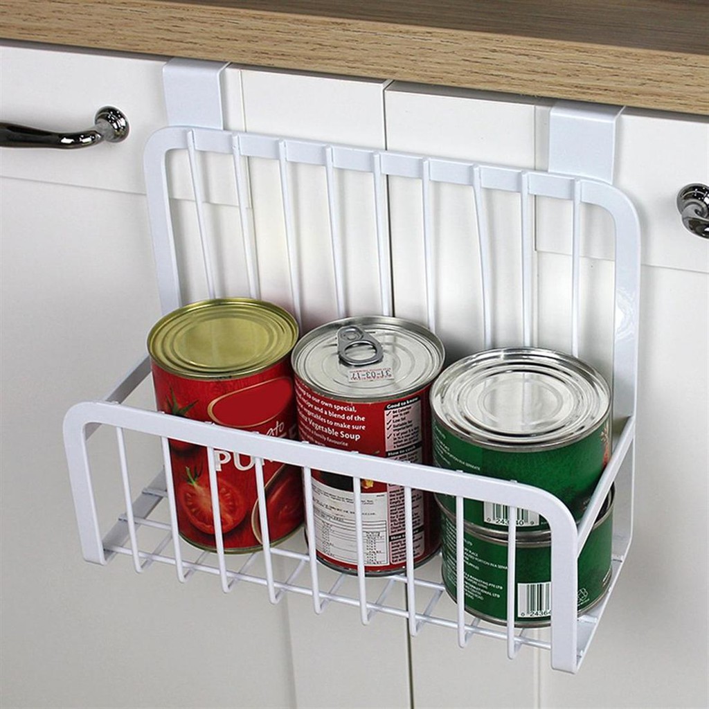 Kitchen Cabinet Hanging Rack Shelves Iron Basket Storage Organizer Holder Shopee Singapore