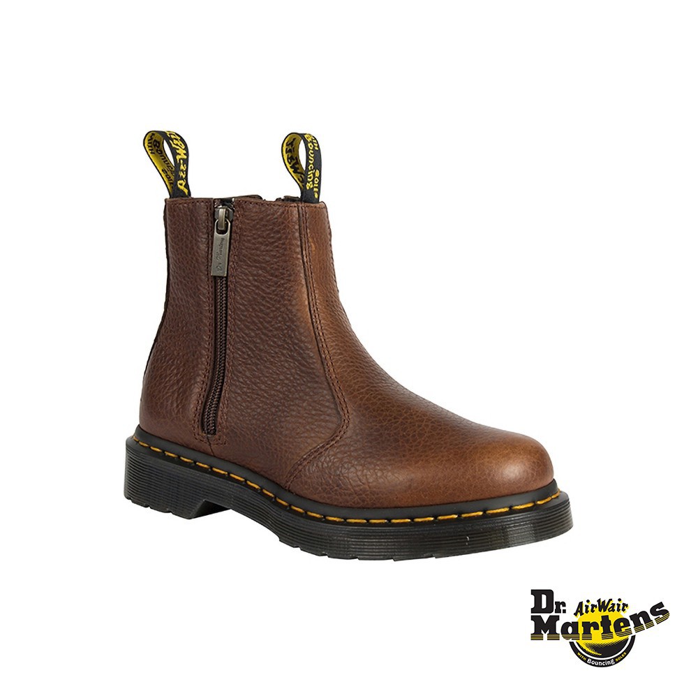 dr martens 2976 with zips brown