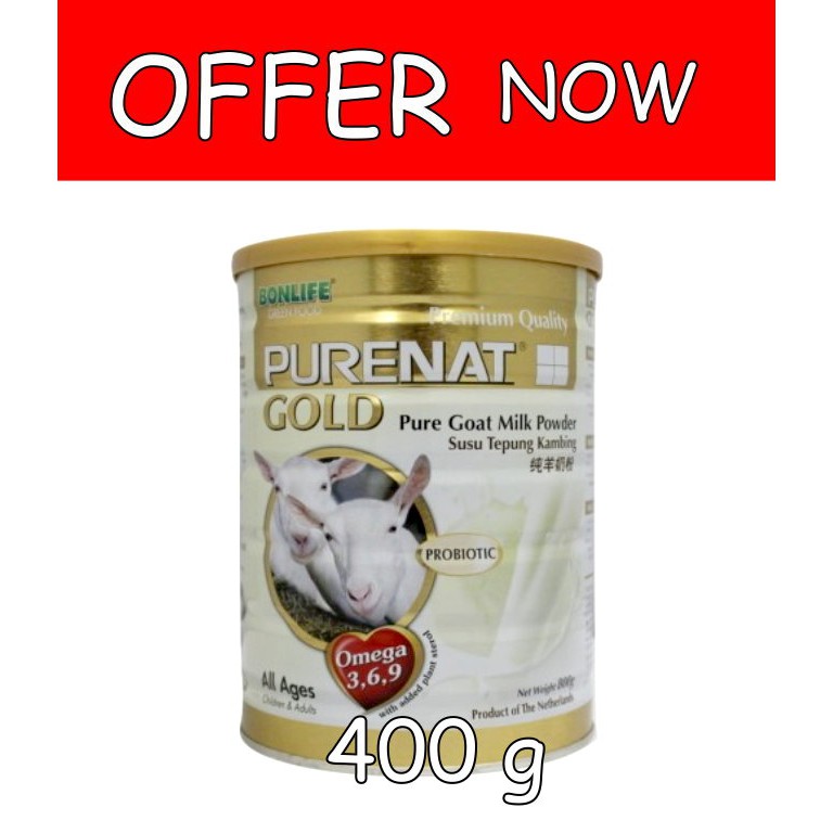 Purenat Gold Goat Milk 400g Shopee Singapore