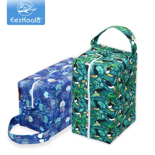 EezKoala Wet Bag High-Capacity Baby Pods Bag Nappy Bag Waterproof Reusable Washable Cloth Diaper Bag