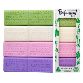 Australian Botanical Natural Organic Bar Soap Eucalyptus Sea Salt Peony Lavender Set Of 8 Shopee Singapore