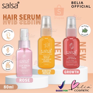 Belia Salsa Hair Serum Rose Spray, Keratin Repair, Growth | Hair Serum | Hijab Friendly BPOM 80ml