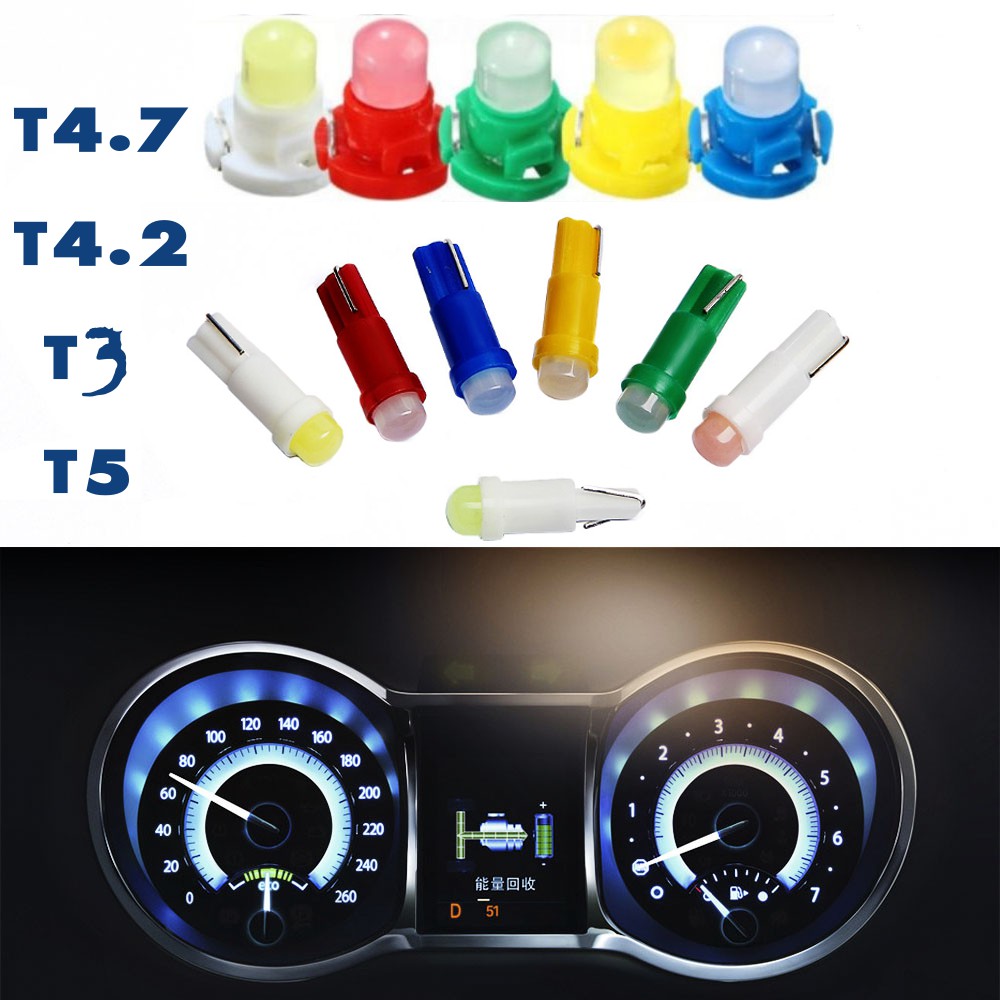 Shop Malaysia 1pcs T5 T4 7 T4 2 T3 Smd Wedge Instrument Dashboard Car Meter Led Light Bulb Shopee Singapore