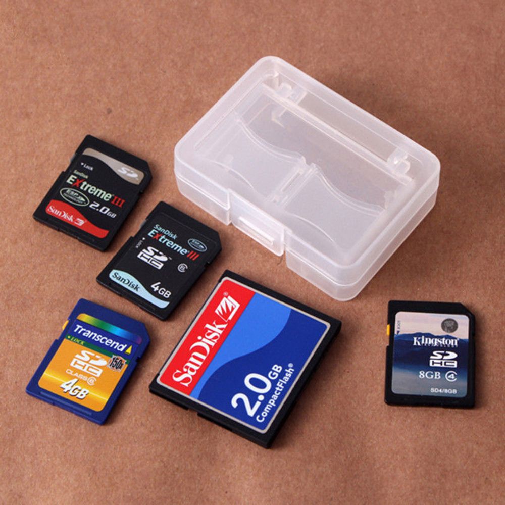 Sd Cf Compact Flash Storage Protect Memory Card Case Box Shopee Singapore