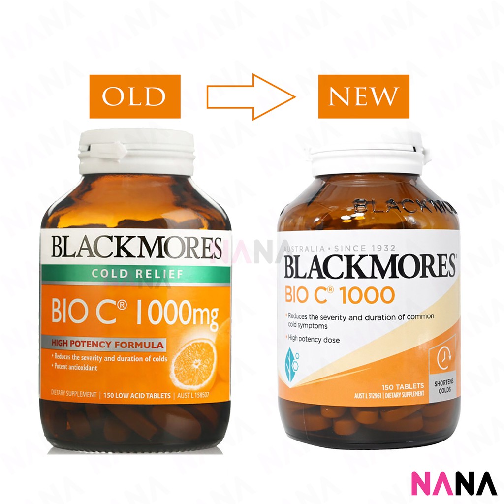 Blackmores Bio C 1000mg 150 Tablets Vitamin C Shopee Singapore