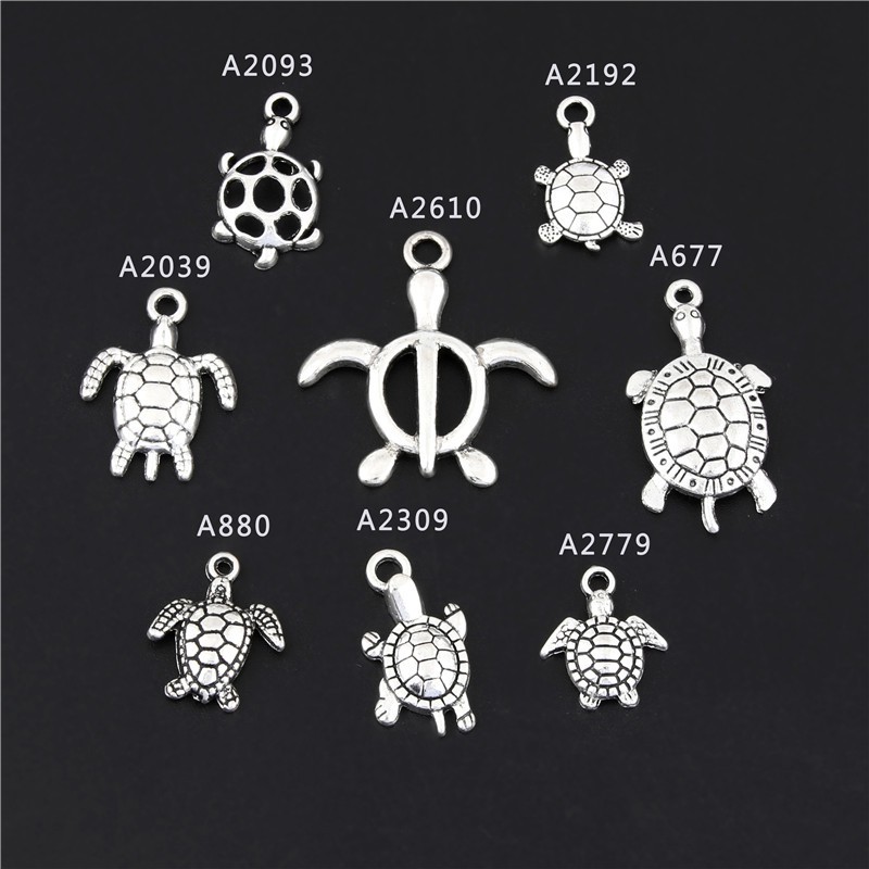 1pc Antique Silver Zinc Alloy Animal Sea Turtle Animal Charms Pendants Diy  Jewelry Findings Accessories | Shopee Singapore