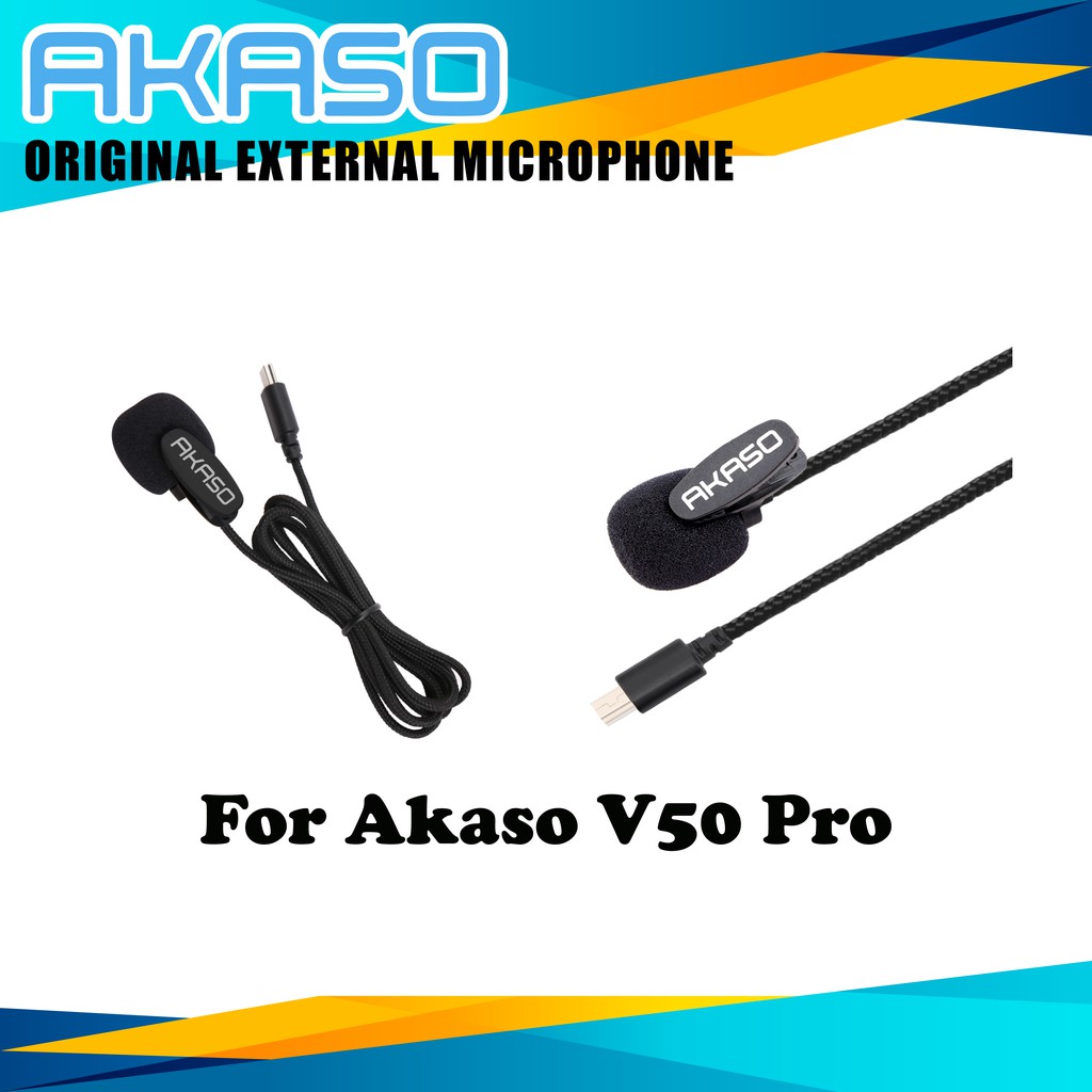 Akaso V50 Pro Pro Se Original External Microphone Ready Local Stock Shopee Singapore