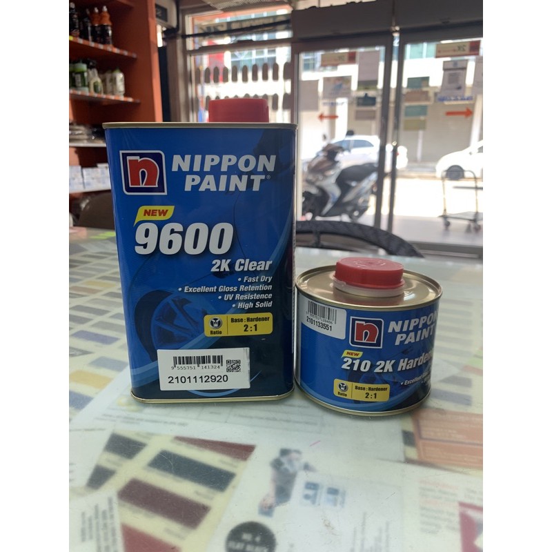 Nippon Paint Nax Premila 9600 Clear 2k Extra Solid 2 1 Shopee Singapore